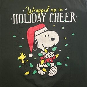 Peanuts Snoopy Holiday Cheer Christmas Large Shirt